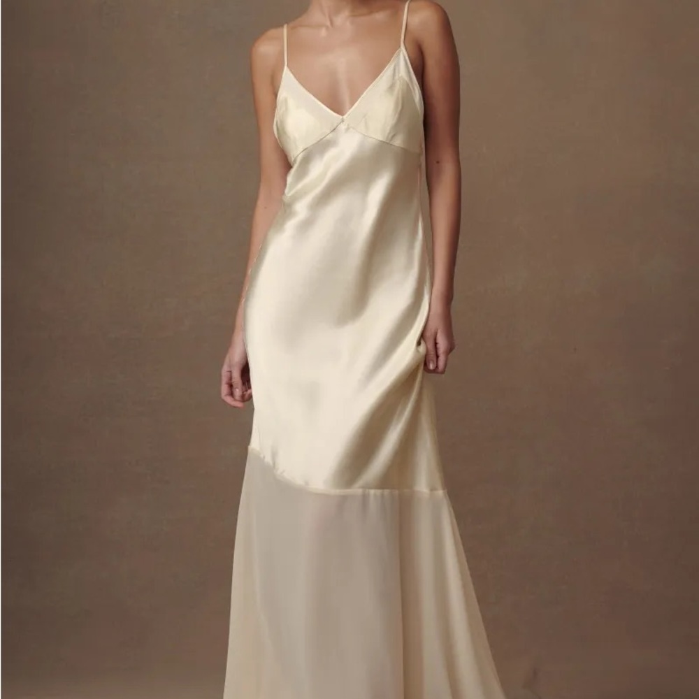 NWT Meshki “Evelyn” Maxi Slip Gown